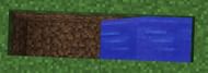 Water must be placed on one side of the newly dug trench